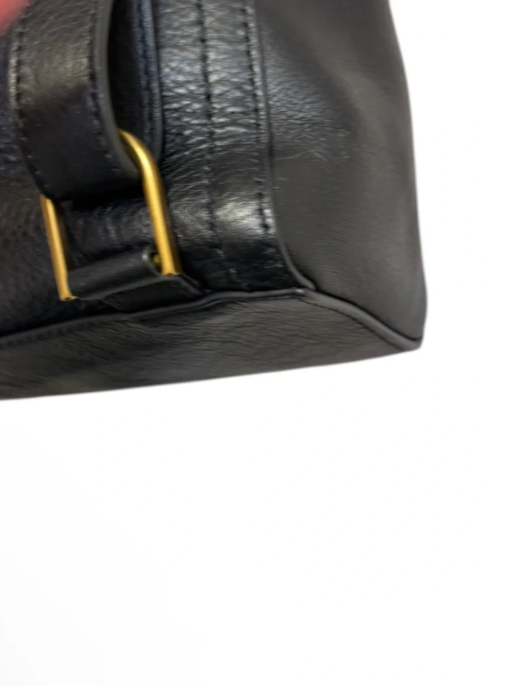 Fossil black leather parker convertible backpack bag